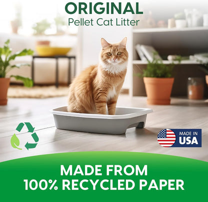 HOTFresh News Recycled Paper Original Pellet Cat Litter, 25 Pound, Non-Clumping, Unscented, Made in USA
