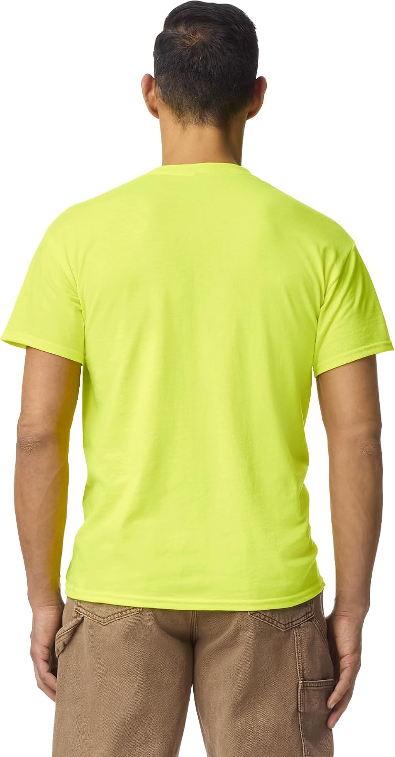 HOTGildan Unisex Adult DryBlend Workwear T-Shirts with Pocket, 2-Pack