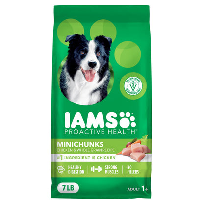 HOTIAMS Proactive Health Adult Minichunks Dry Dog Food, Chicken, 30 lb | Real chicken #1 ingredient, no fillers, natural fiber & prebiotics, Omega-6 fatty acids, antioxidants for immune support