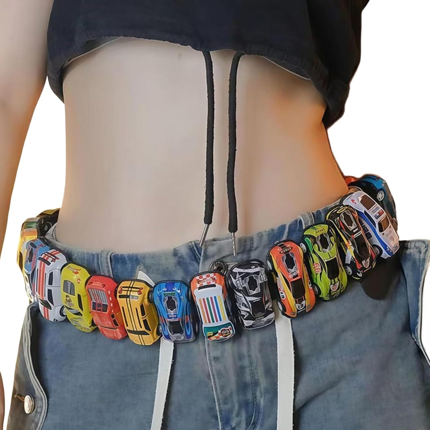 HOTRICHTRUE Toy Car Cute Y2k Belt Retro Vintage 2000s Fancy Belts Women Trendy Goth Accessories Emo Grunge Streetwear