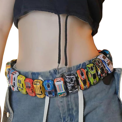 HOTRICHTRUE Toy Car Cute Y2k Belt Retro Vintage 2000s Fancy Belts Women Trendy Goth Accessories Emo Grunge Streetwear