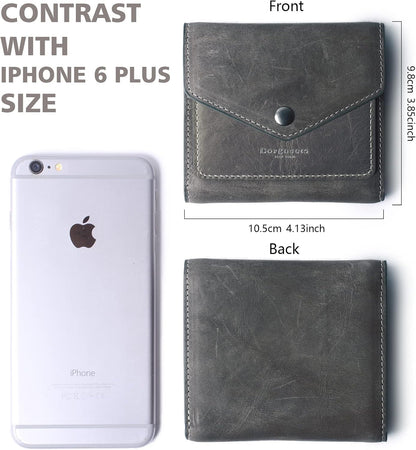 HOTSmall Wallet for Women Genuine Leather RFID Blocking Card Holder Organizer Pocket Compact Bifold Ladies Mini Purse