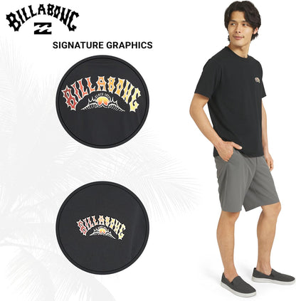 HOTBillabong Men's Regular Fit Premium Soft Cotton Tee Short Sleeve T-Shirt