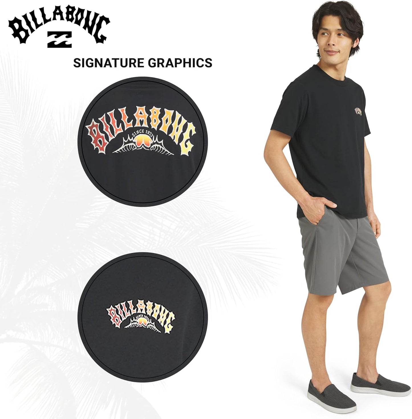 HOTBillabong Men's Regular Fit Premium Soft Cotton Tee Short Sleeve T-Shirt