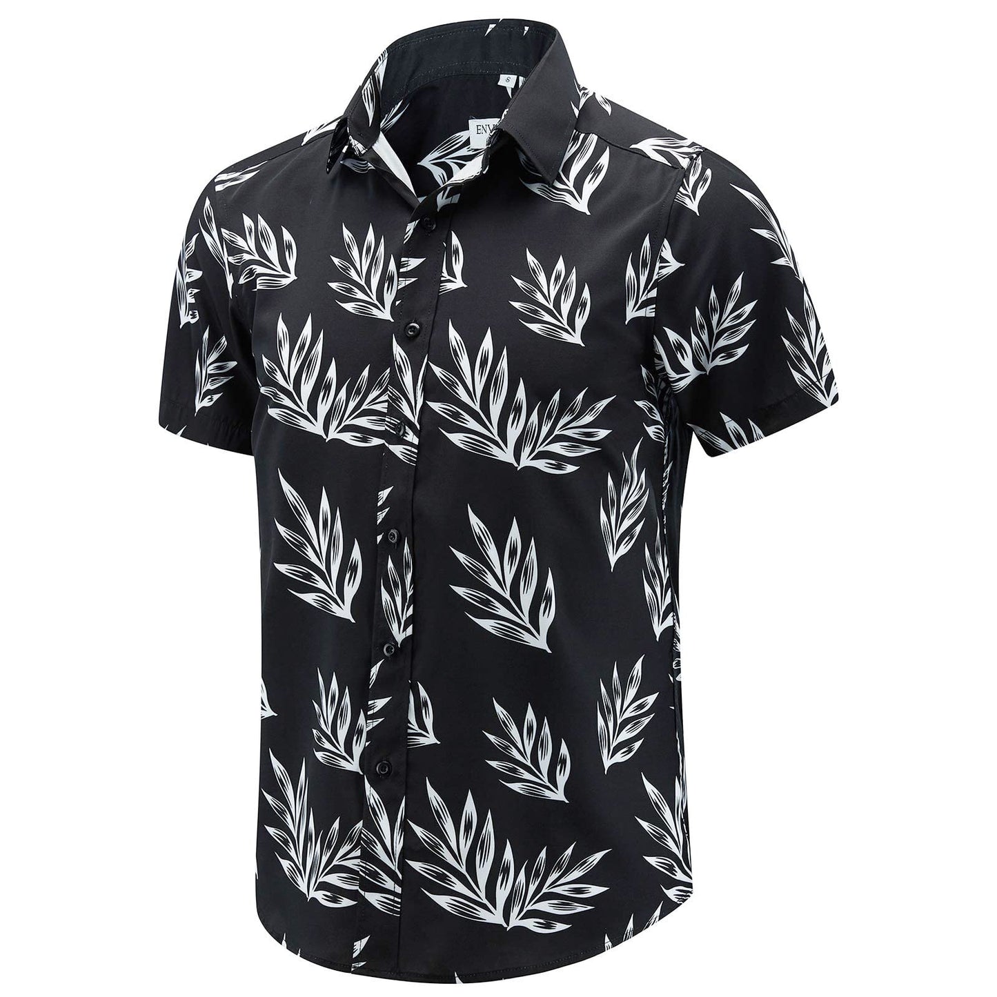 HOTENVMENST Hawaiian Shirt for Men Short Sleeve Beach Printed Summer Button Down Aloha Shirt