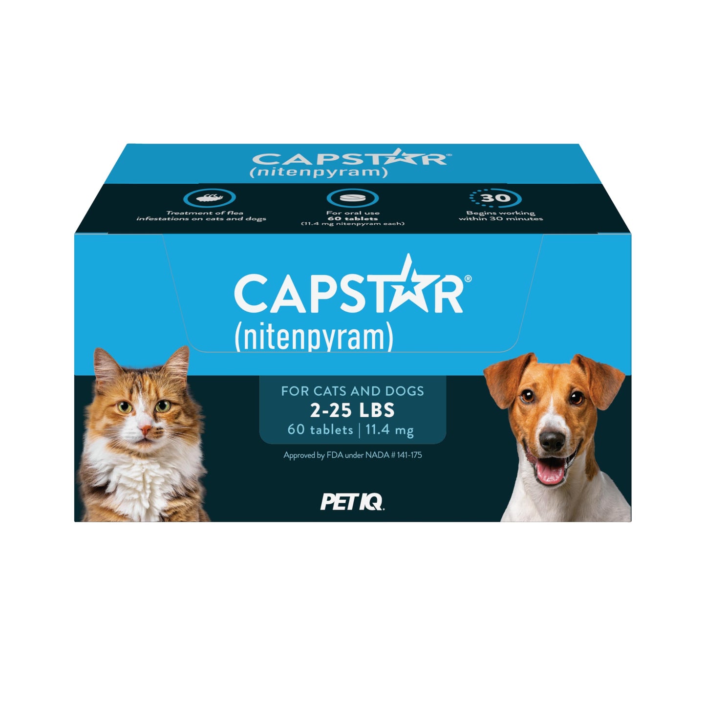 HOTCapstar for Dogs (nitenpyram), Fast-Acting Oral Flea Treatment for Dogs Over 25+ lbs, Vet-Recommended Flea Medication Tablets Start Killing in 30 Minutes, 6 Doses | Ideal for Dogs 25+ lbs; Oral Tablet, No Mess; 6 doses; Fast Flea Knockdown