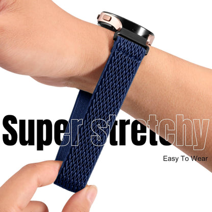 HOTEasuny 4 Pack Elastic 22mm 20mm 18mm Watch Band Compatible with Garmin Vivoactive 5/6 Watch Bands, Venu 3/4, Sport Quick Release Replacement Strap for Venu 3S/2S, Forerunner 165/265/255/55 Men Women