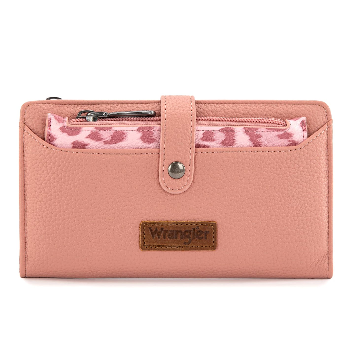 HOTMontana West X Wrangler Wallet Women Bifold Wallets, Card Cases & Money Organizers Leopard Print Credit Card Wallet Ladies Female Western Wallets with RFID Lining and Coin Purse