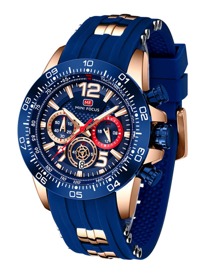 HOTAIMES Watch for Men Sport Military Waterproof Chronograph Mens Watches Analog Quartz Big Face Classic Stylish Fashion Casual Designer Business Work Wrist Watch Elegant Gift for Men