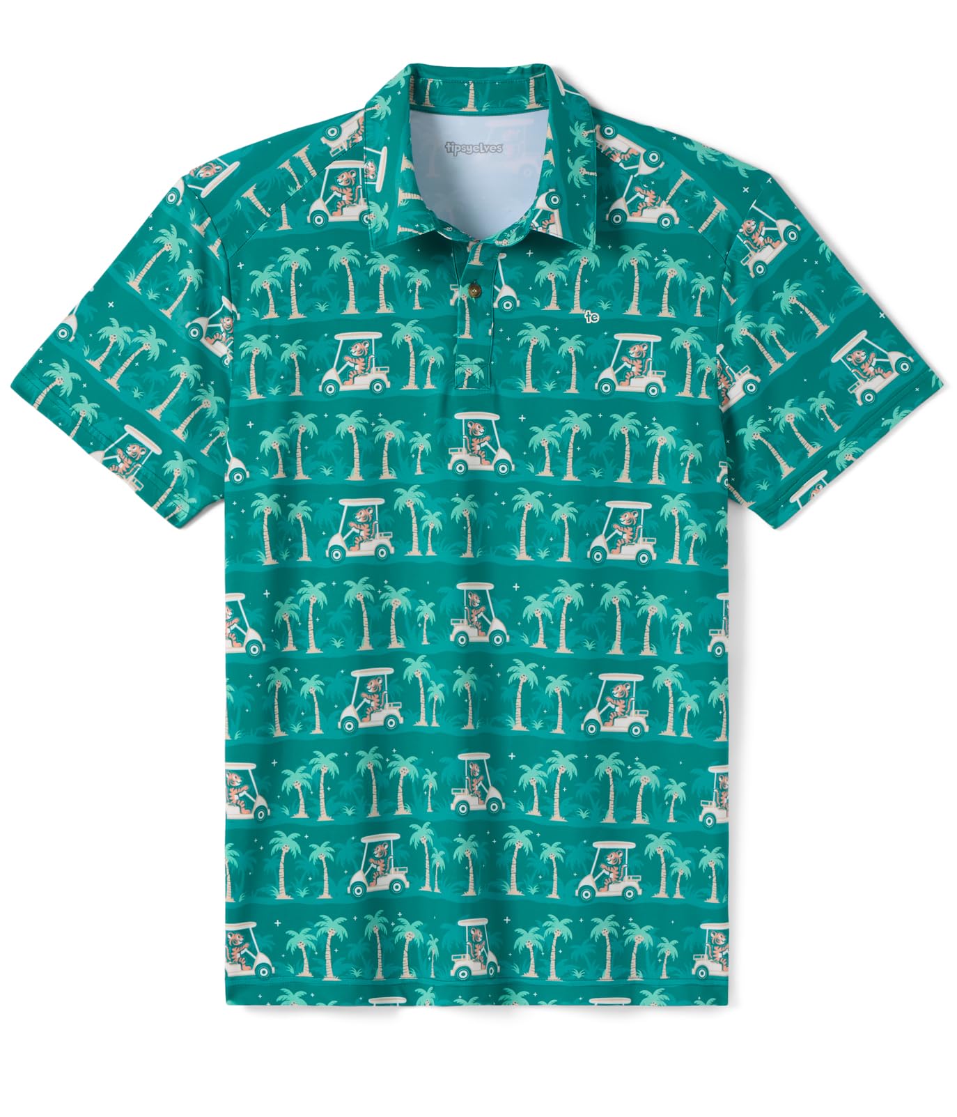 HOTTipsy Elves Men’s Golf Polo Shirt - Moisture Wicking, Stretch Fabric, Athletic Fit - Performance Polo