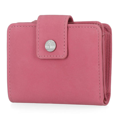 HOTTimberland Women's Leather Rfid Small Indexer Wallet Billfold, Red, One Size