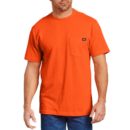 HOTDickies Men's Heavyweight Heathered Short Sleeve Pocket T-Shirt