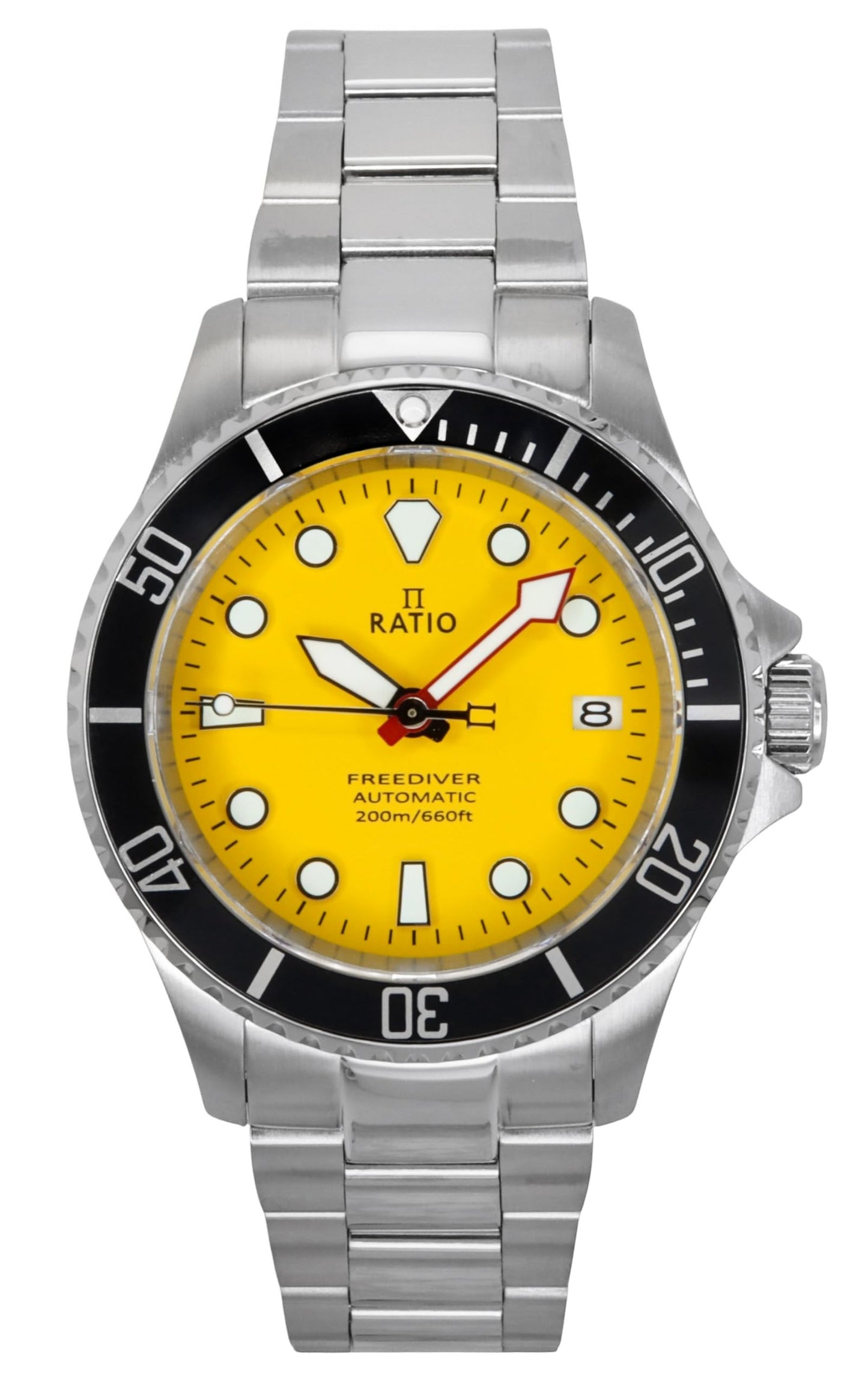 HOTRATIO FreeDiver Sapphire Crystal Diver Watch Japanese Automatic Movement Dive Watch 200m Water Resistant Diving Watch
