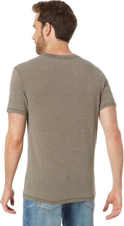 HOTLucky Brand Men's Venice Burnout V Neck Tee