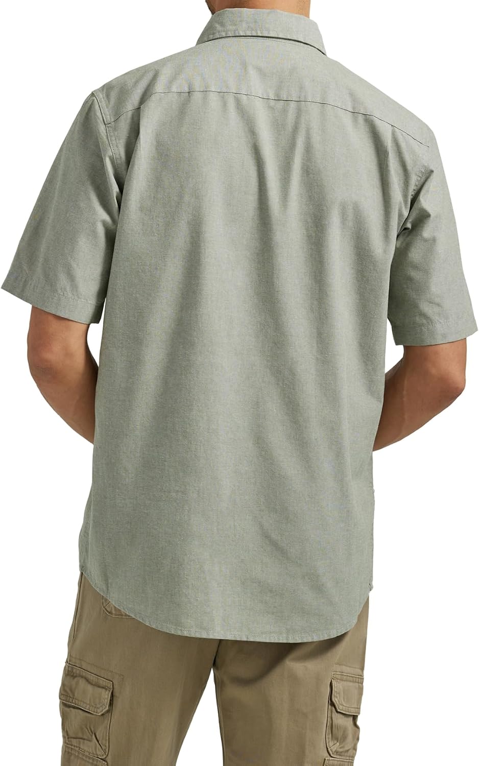 HOTWrangler Authentics Men's Short Sleeve Classic Woven Shirt