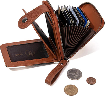 HOTMontana West X Wrangler Credit Card Holder Small Wallets for Women Compact Credit Card Case With Smooth Zipper and ID Window