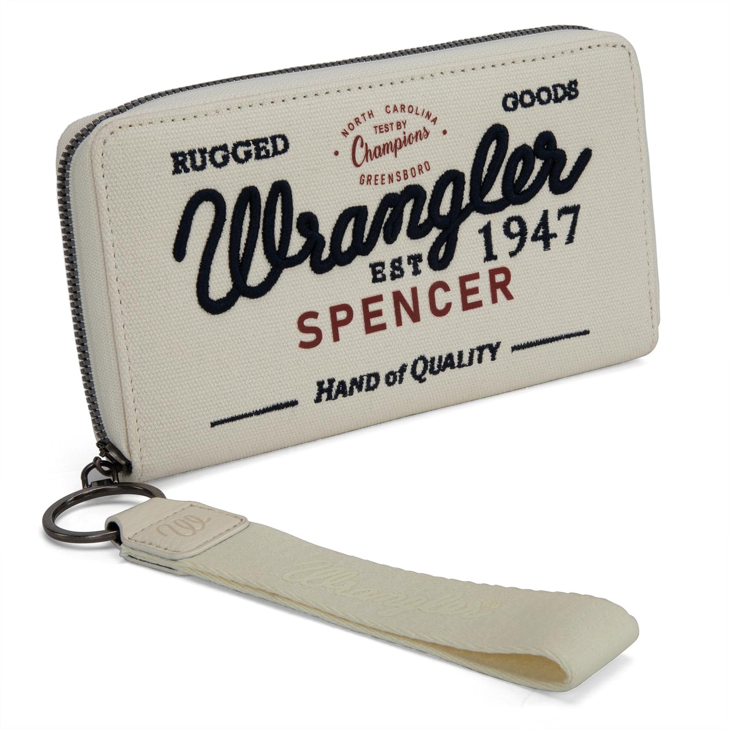HOTMontana West X Wrangler Wristlet Wallets for Women Classic Retro Wallet Purse Bifold Credit Card Wallets for Women Oversized Logo Clutch Wristlet