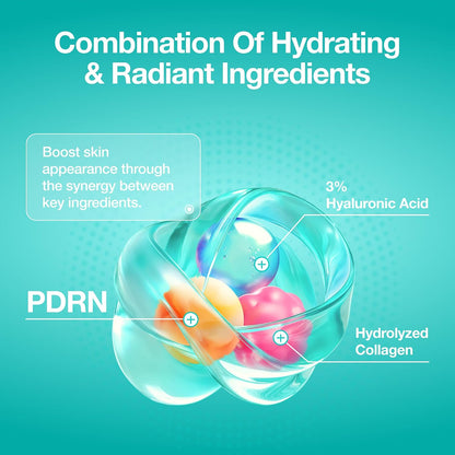 HOTAnua PDRN Hyaluronic Acid Capsule 100 Serum, Radiant Face Serum, Salmon DNA, Hyaluronic Acid, Hydration, Moisture Plumping Effect, Lightweight, Glass Skin, Korean Skincare, 1.01 fl. oz