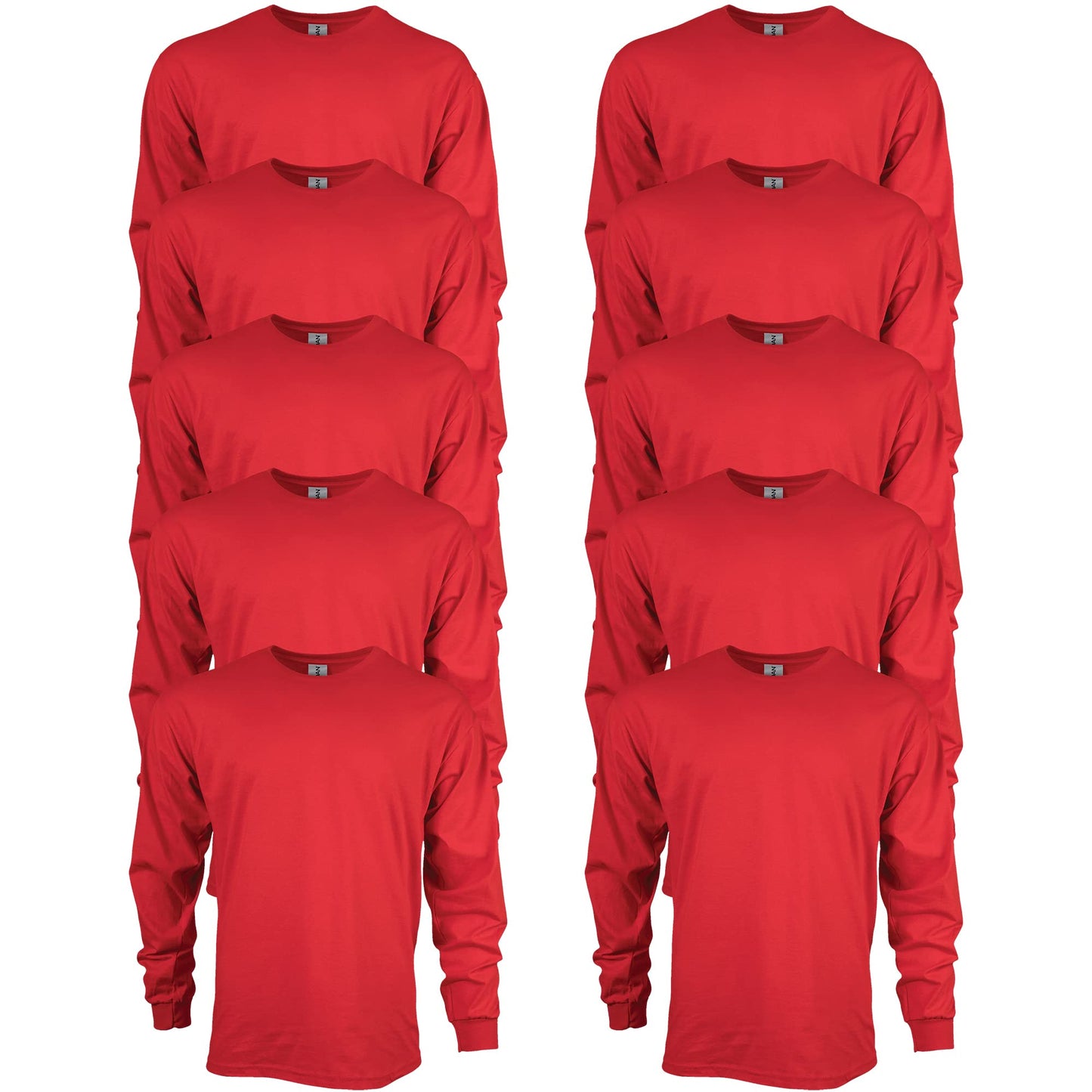 HOTGildan Adult Ultra Cotton Long Sleeve T-Shirt, Style G2400, Multipack