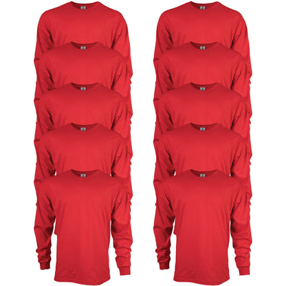 HOTGildan Adult Ultra Cotton Long Sleeve T-Shirt, Style G2400, Multipack