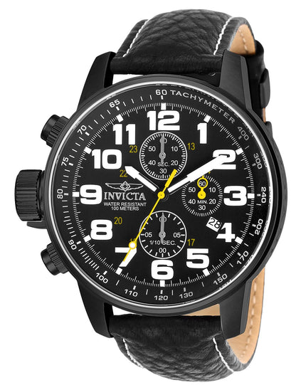 HOTInvicta Men's I-Force Left Handed Quartz Watch with Leather Strap