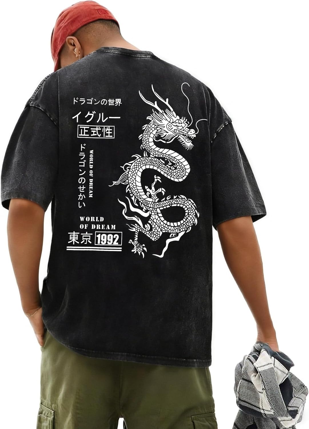 HOTUOUA Mens Graphic Tees Vintage Oversized T-Shirts Casual Acid Wash Cotton Streetwear (S-2XL)