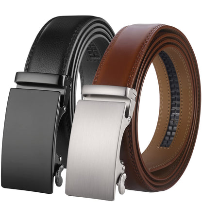 HOTLavemi Men's Real Leather Ratchet Dress Casual Belt, Cut to Exact Fit,Elegant Gift Box