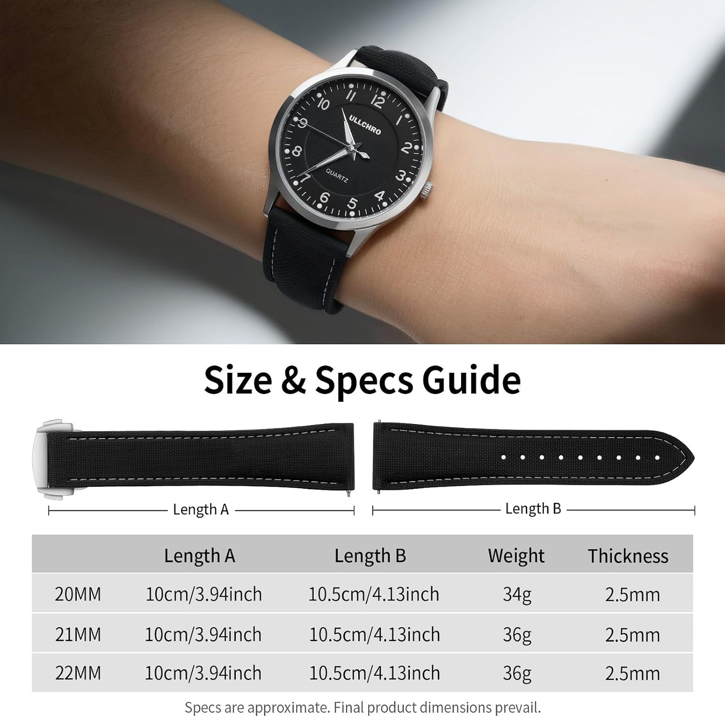 HOTWatch Strap Watch Band 20mm 22mm Man Waterproof Quick Release Bands Sport Replacement Strap Soft FKM Rubber Watchband