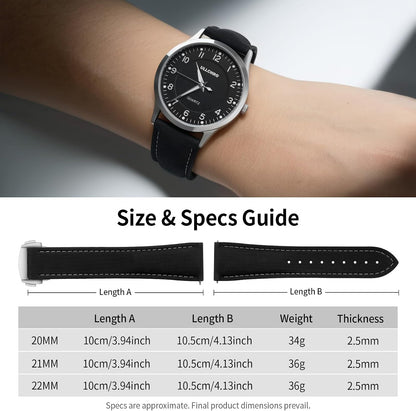 HOTWatch Strap Watch Band 20mm 22mm Man Waterproof Quick Release Bands Sport Replacement Strap Soft FKM Rubber Watchband