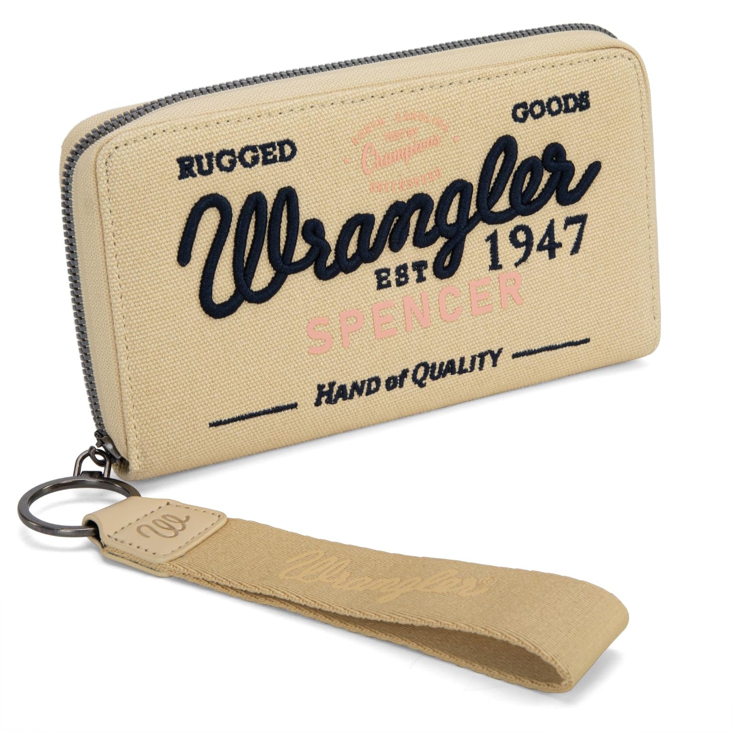 HOTMontana West X Wrangler Wristlet Wallets for Women Classic Retro Wallet Purse Bifold Credit Card Wallets for Women Oversized Logo Clutch Wristlet