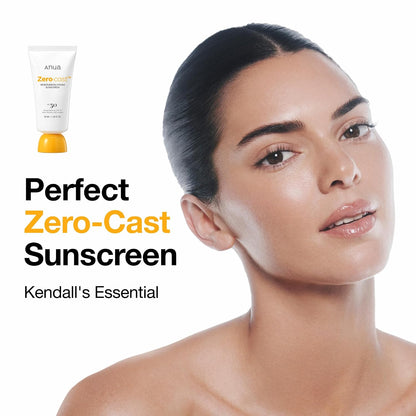 HOTAnua, Zero-Cast Moisturizing Sunscreen SPF 50, Glow Natural Sunscreen for face, No White Cast, Hyaluronic Acid, Niacinamide, Oil-Free, Korean Skincare, 1.69 fl oz