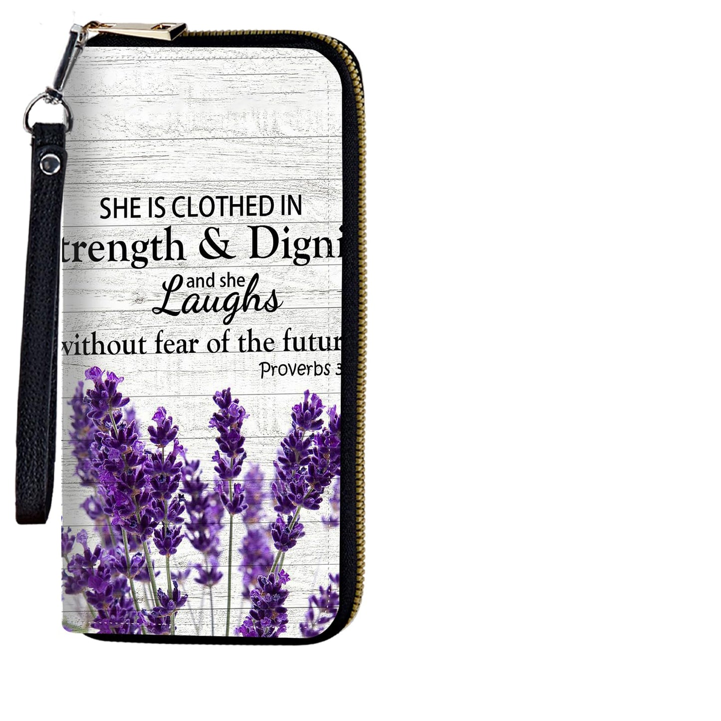 HOTWomens Wristlet Wallet RFID Blocking Large Capacity Zip Around Long Purse PU Leather Credit Card Holder with Detachable Hand Strap for Phone Cash,Sunflowers And Butterflies