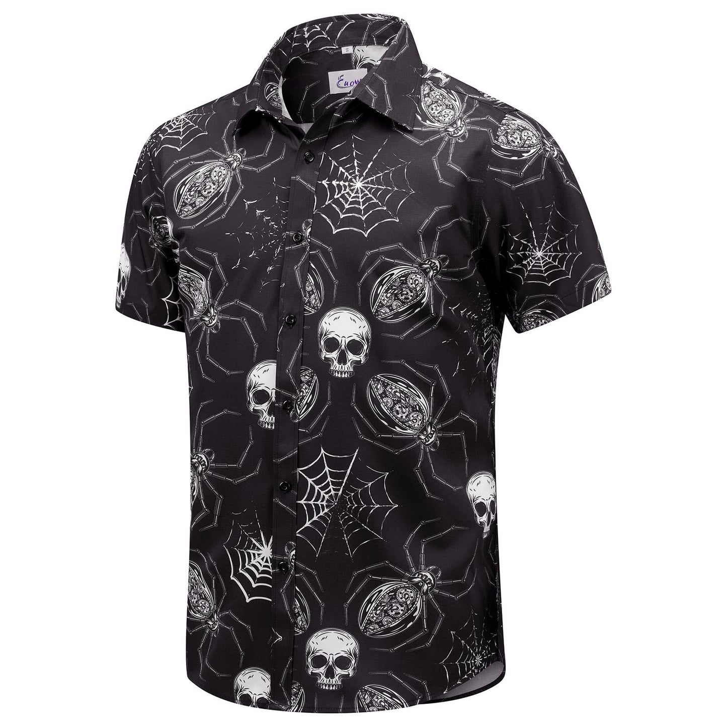 HOTEUOW Men's Hawaiian Shirt Short Sleeve Printed Button Down Beach Shirts