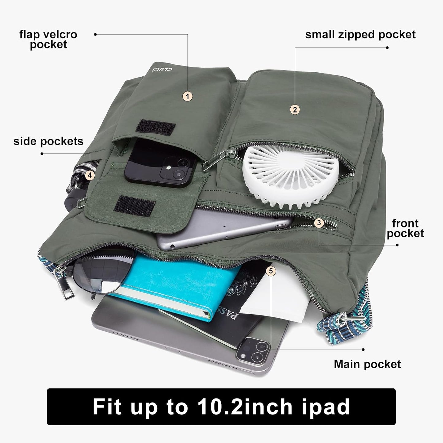 HOTCLUCI Womens Wallet RFID Blocking Credit Card Wallet
