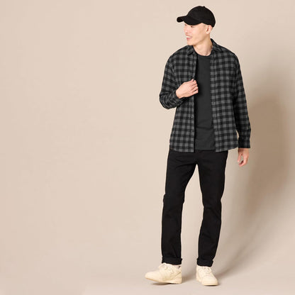 HOTAmazon Essentials Men's Slim-Fit Flannel Shirt, Long Sleeve Button Down Plaid
