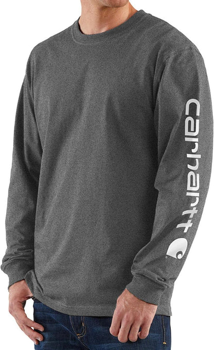 HOTCarhartt Men's Dearborn Loose Long-Sleeve Logo T-Shirt Closeout
