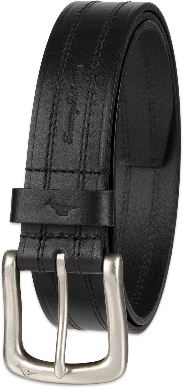 HOTTommy Bahama Men's Casual Leather Belt – Everyday Style for Jeans, Shorts & Chinos