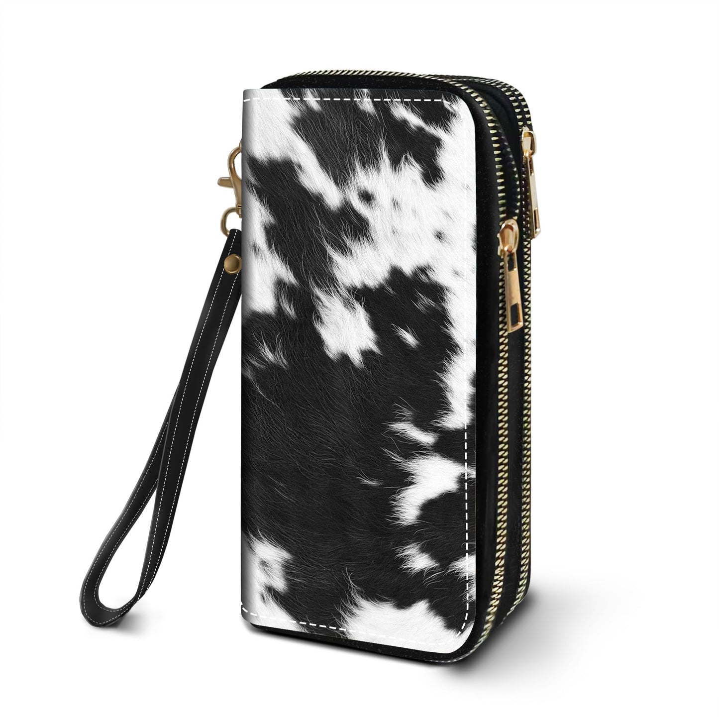HOTWomen's Large Capacity Wallet PU Leather Double Zipper Clutch Purse Multifunctional Wallet with Removable Wristlet Strap for Smart Phone/Coin/Card/Cash, Floral Quotes Bible Verse Philippians 4-13
