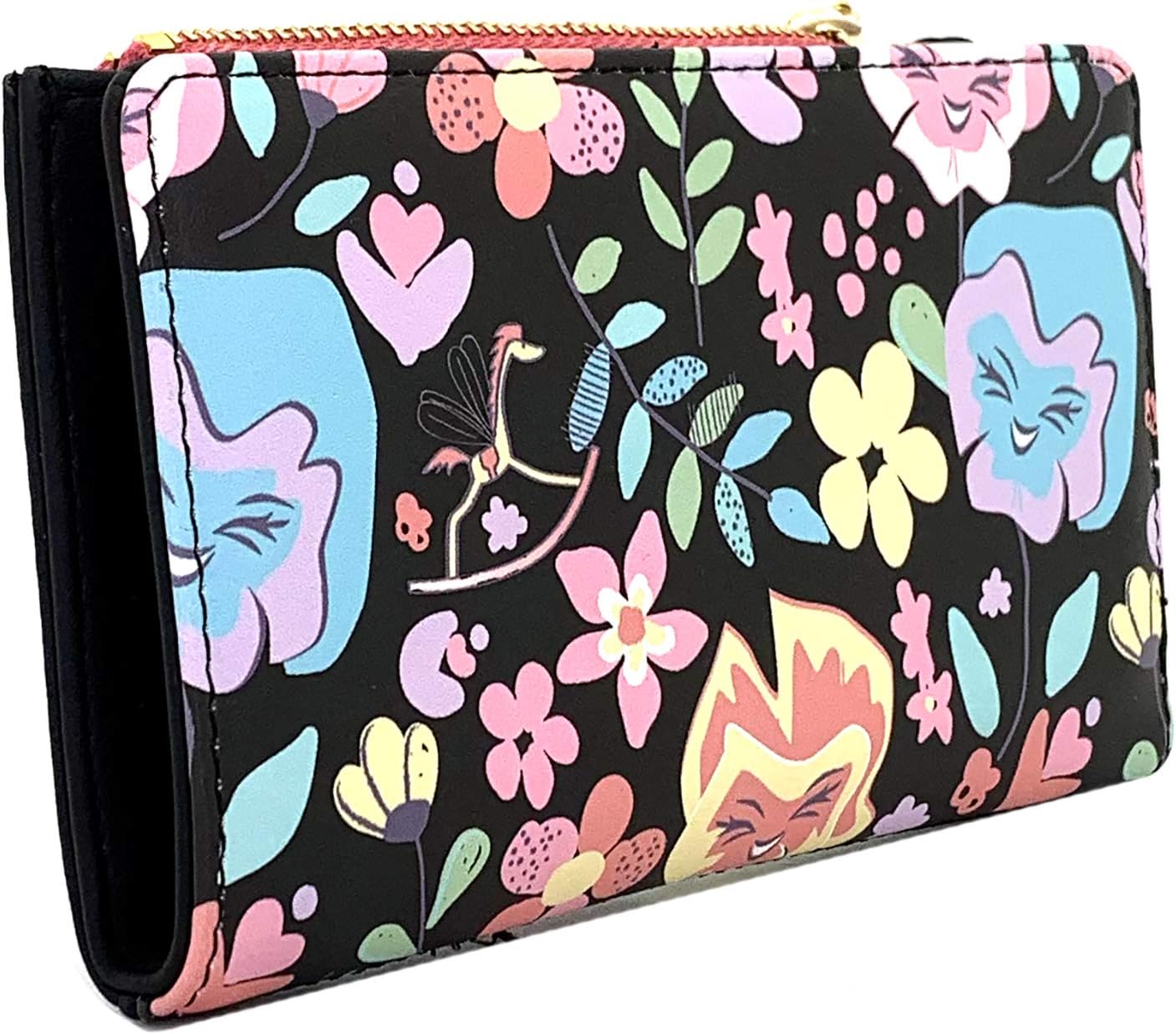 HOTLoungefly x Disney Alice in Wonderland Flowers AOP Canvas Wallet (Multi, One Size)