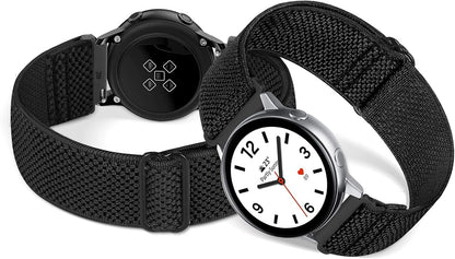 HOTCompatible with 16mm 18mm 19mm 20mm 22mm 24mm Watch Bands Quick Release Replacement Wristband,Adjustable Stretchy Nylon Solo Loop Straps Fabric Braided Sport Elastic Bands for Men Women