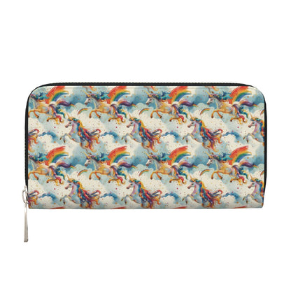 HOTCute Dinosaur Chicken Nuggets Long Wallet for Women Men Leather Clutch Purse Large Capacity Card Holder Money Organizers for Cash Coin Smart Phone