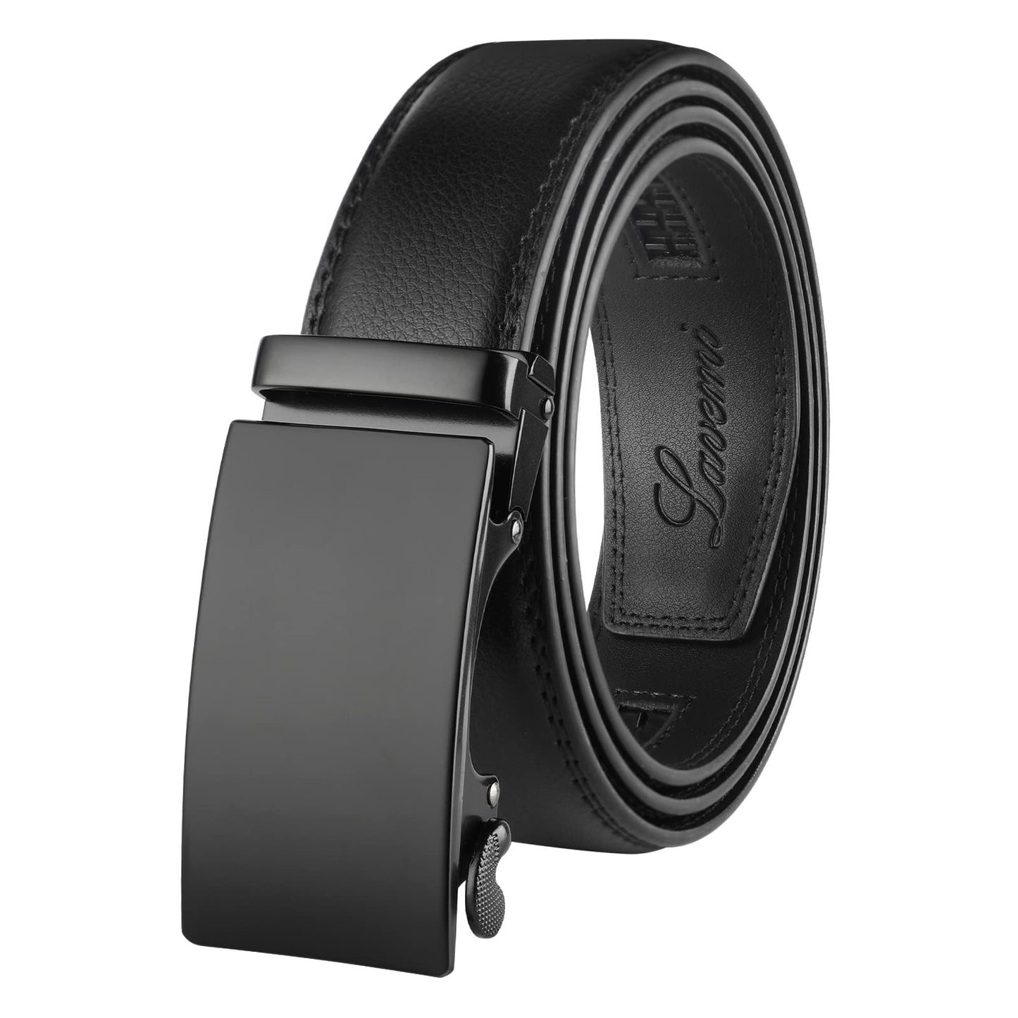 HOTLavemi Men's Real Leather Ratchet Dress Casual Belt, Cut to Exact Fit,Elegant Gift Box