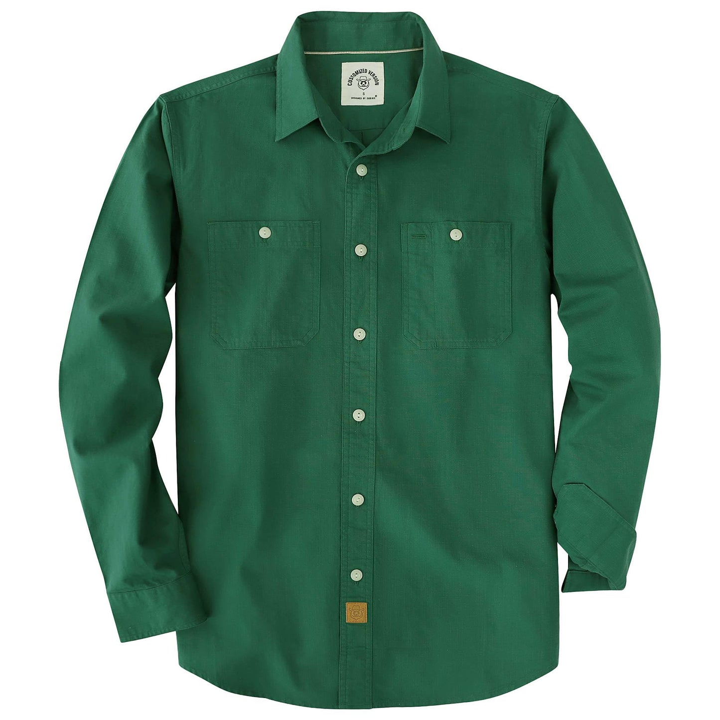 HOTDubinik® Chambray Shirt Men Cotton Mens Long Sleeve Button Down Shirts | Lightweight, Soft, Comfortable, Casual, Work, Breathable, 2 Pockets, Regular Fit, Vintage, Spring, Summer, Fall, Winter