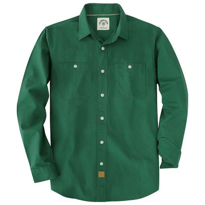 HOTDubinik® Chambray Shirt Men Cotton Mens Long Sleeve Button Down Shirts | Lightweight, Soft, Comfortable, Casual, Work, Breathable, 2 Pockets, Regular Fit, Vintage, Spring, Summer, Fall, Winter