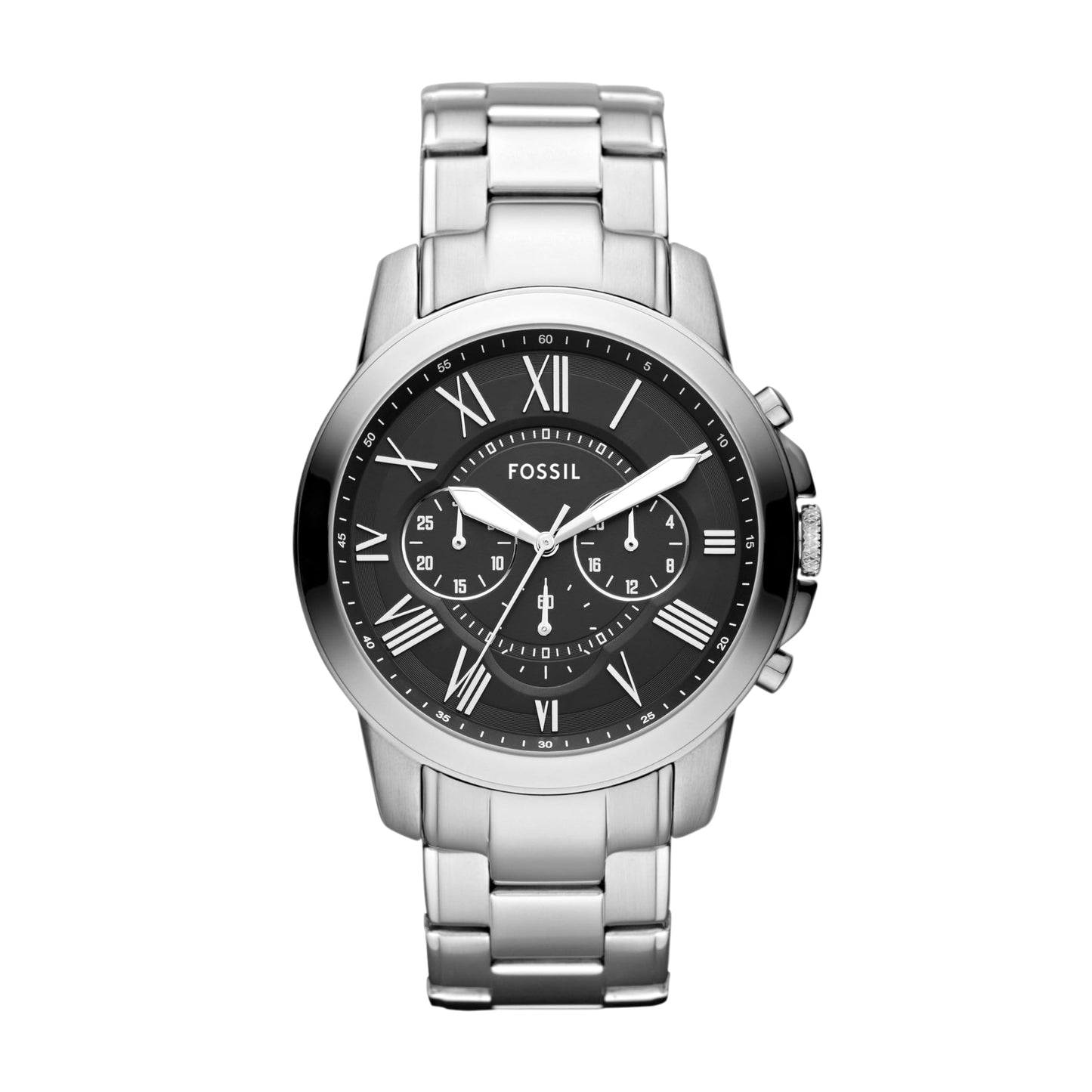 HOTFossil Men's Watch, Grant Quartz Stainless Steel Chronograph Watch for Men
