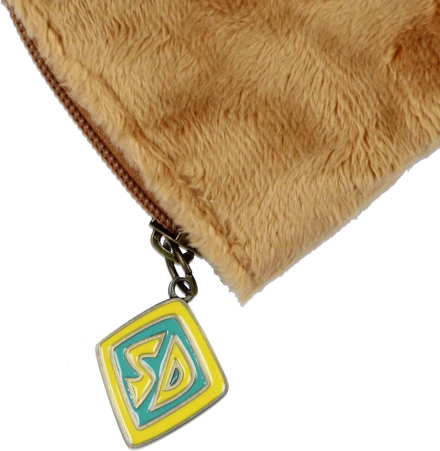 HOTBioworld Scooby Doo! Cartoon 3-D Ears Fuzzy Scooby Quarter Zip Travel Wallet