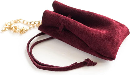 HOTCustom Jewelry Pouch, Suede Accessory Drawstring Bag, Jewellery Travel Case, Engagement Bands, Coin Purse, Wedding Party Gift for Bridesmaid