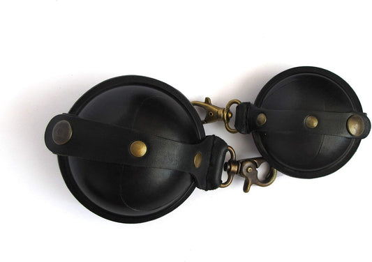 HOTBall Shape Black Leather Wallet Change Purse