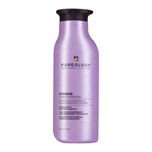 HOTPureology Hydrate Shampoo - For Dry or Color Treated Hair, Moisturizing Shampoo For Hydration & Softness, With Rose Extract & Green Tea, Vegan & Sulfate-Free
