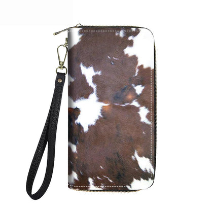 HOTWomen's Large Capacity Wallet PU Leather Double Zipper Clutch Purse Multifunctional Wallet with Removable Wristlet Strap for Smart Phone/Coin/Card/Cash, Flower Butterfly